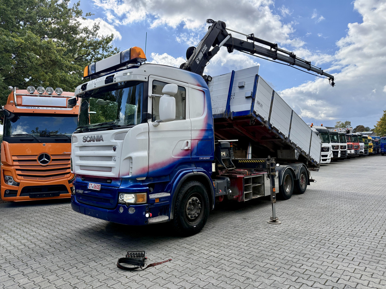 Scania R380 6X2*4 Kipper mit Kran HIAB 220 - Tipper, Crane truck: picture 1 Scania R380 6X2*4 Kipper mit Kran HIAB 220 - Tipper, Crane truck: picture 1
