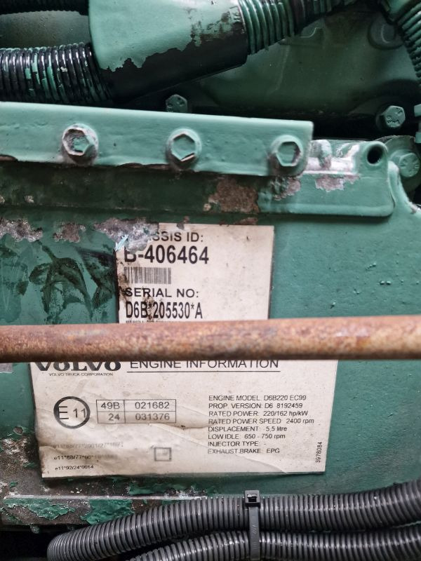 Volvo D6B220 EC09 Engine (Truck) - Engine for Truck: picture 2 Volvo D6B220 EC09 Engine (Truck) - Engine for Truck: picture 2