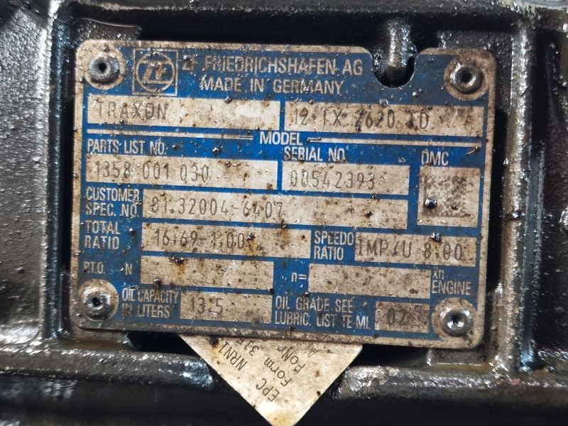 Gearbox ZF Traxon 12TX2620TD MAN Spec Gearbox: picture 11 Gearbox ZF Traxon 12TX2620TD MAN Spec Gearbox: picture 11