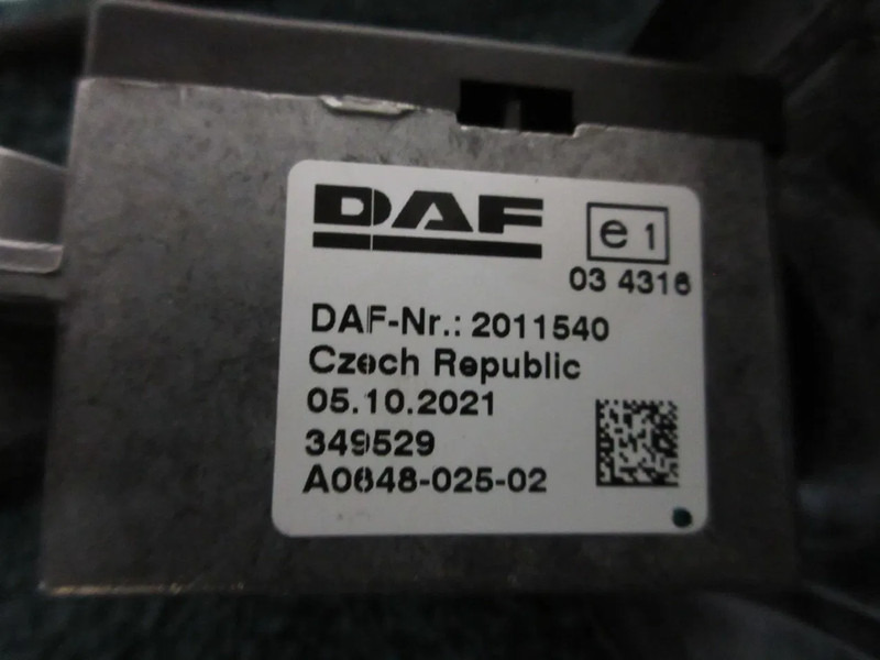 Electrical system for Truck DAF 2011540 KOLOMSCHAKELAAR DAF CF XF EURO 6 MODEL 2021: picture 6