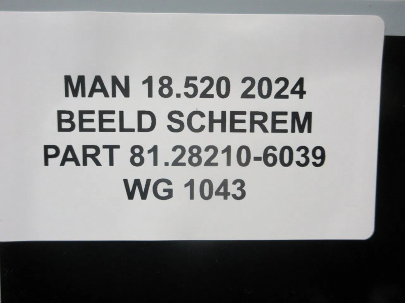 MAN 81.28210-6039 BEELDSCHEREM MAN 18.520 EURO 6 MODEL 2024 - Electrical system for Truck: picture 5 MAN 81.28210-6039 BEELDSCHEREM MAN 18.520 EURO 6 MODEL 2024 - Electrical system for Truck: picture 5