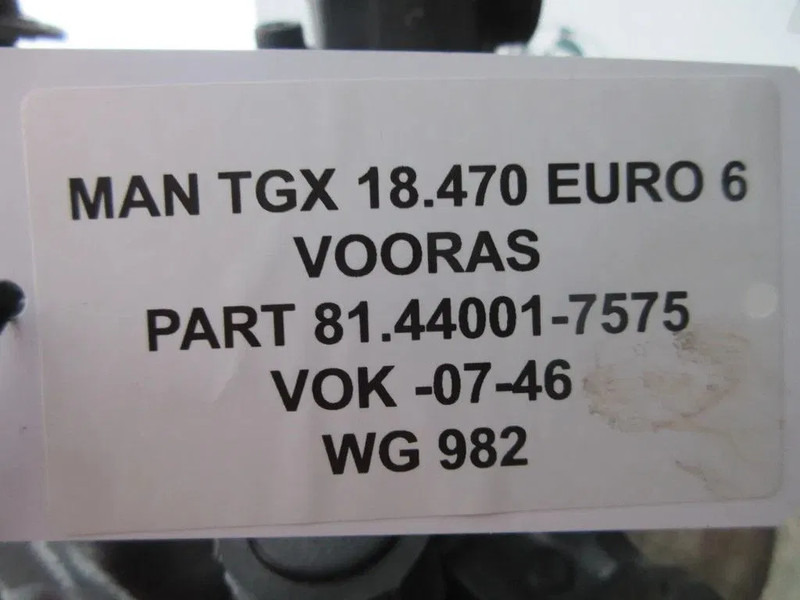MAN 81.44001-7575 VOK -07-46 MAN TGX TGS 18.470 MODEL 2022 - Front axle for Truck: picture 5 MAN 81.44001-7575 VOK -07-46 MAN TGX TGS 18.470 MODEL 2022 - Front axle for Truck: picture 5