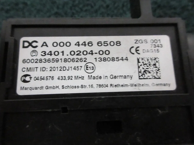 Electrical system for Truck Mercedes-Benz A 000 446 65 08 CONTACT SLOT BENZ 1845 EURO 6: picture 8 Electrical system for Truck Mercedes-Benz A 000 446 65 08 CONTACT SLOT BENZ 1845 EURO 6: picture 8
