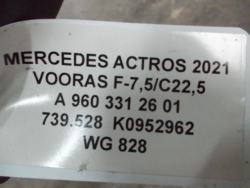 Front axle for Truck Mercedes-Benz A 960 331 26 01 F-7,5C22,5/739.528 K0952962 MP5 MODEL 2021: picture 6