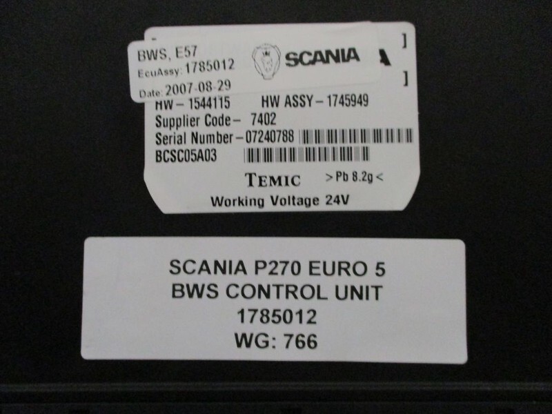 Scania 1785012/1745949 BWS E57 MODULE - Electrical system: picture 2 Scania 1785012/1745949 BWS E57 MODULE - Electrical system: picture 2
