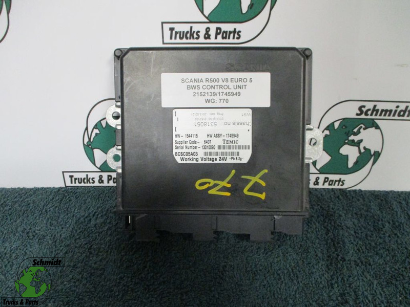 Scania 2152139/1745949 BWS CONTROL UNIT - Electrical system: picture 1 Scania 2152139/1745949 BWS CONTROL UNIT - Electrical system: picture 1
