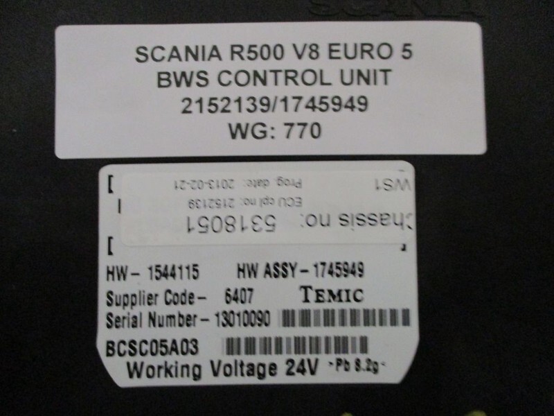 Scania 2152139/1745949 BWS CONTROL UNIT - Electrical system: picture 2 Scania 2152139/1745949 BWS CONTROL UNIT - Electrical system: picture 2