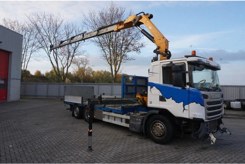 Scania G490 / ENGINE RUNNING / RETARDER / EFFER 255-5S CRANE REMOTE / PLATFORM / FULL-AIR / AUTOMATIC / EURO-6 / 2014 - Crane truck: picture 3 Scania G490 / ENGINE RUNNING / RETARDER / EFFER 255-5S CRANE REMOTE / PLATFORM / FULL-AIR / AUTOMATIC / EURO-6 / 2014 - Crane truck: picture 3