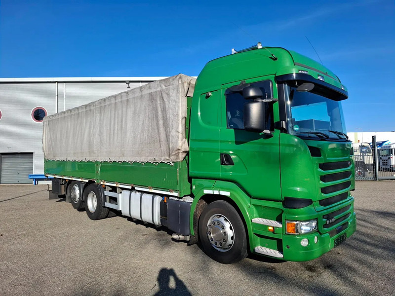 Scania R410 / GERMAN TRUCK / RETARDER / LIFT+LENKACHSE / SLIDING ROOF / SMART TACHO / PARK AIRCO / NAVI / LWDS / AUTOMATIC / EURO-6 / 2 - Curtainsider truck: picture 2 Scania R410 / GERMAN TRUCK / RETARDER / LIFT+LENKACHSE / SLIDING ROOF / SMART TACHO / PARK AIRCO / NAVI / LWDS / AUTOMATIC / EURO-6 / 2 - Curtainsider truck: picture 2
