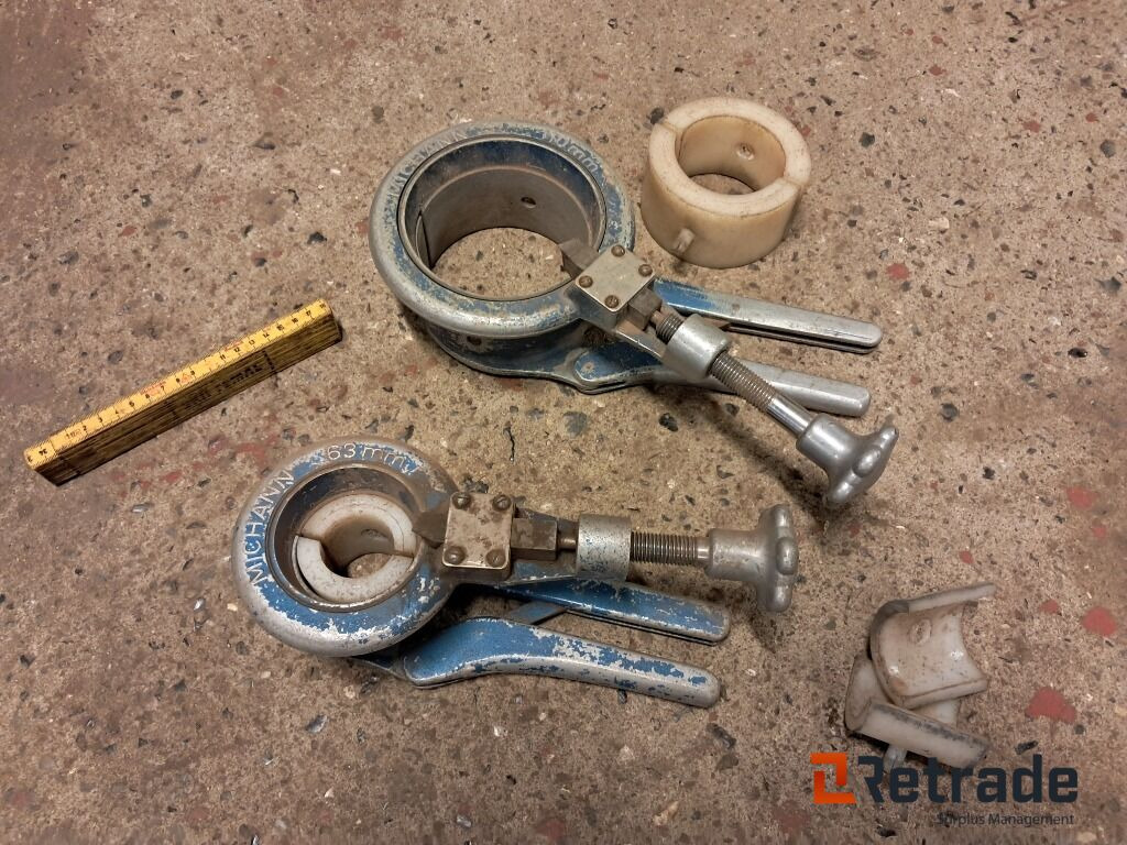 Håndværktøj 2 stk Rørskærere Michann 63mm og 110mm - Construction equipment: picture 1 Håndværktøj 2 stk Rørskærere Michann 63mm og 110mm - Construction equipment: picture 1