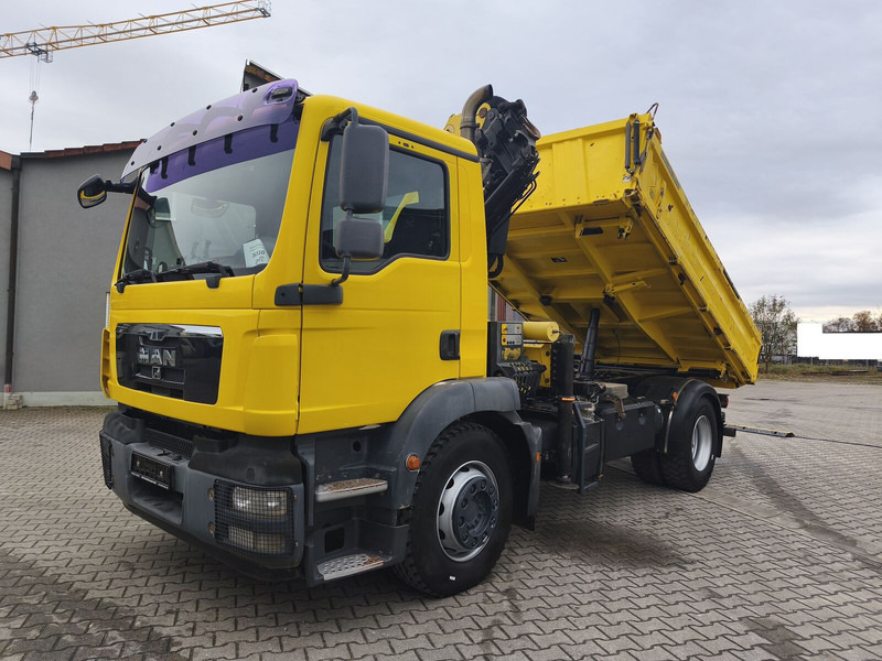 MAN TGM 18.290 4x2BB Meiller m. Palfinger PK 14002EH D 14,5 m (17) - Tipper, Crane truck: picture 1 MAN TGM 18.290 4x2BB Meiller m. Palfinger PK 14002EH D 14,5 m (17) - Tipper, Crane truck: picture 1