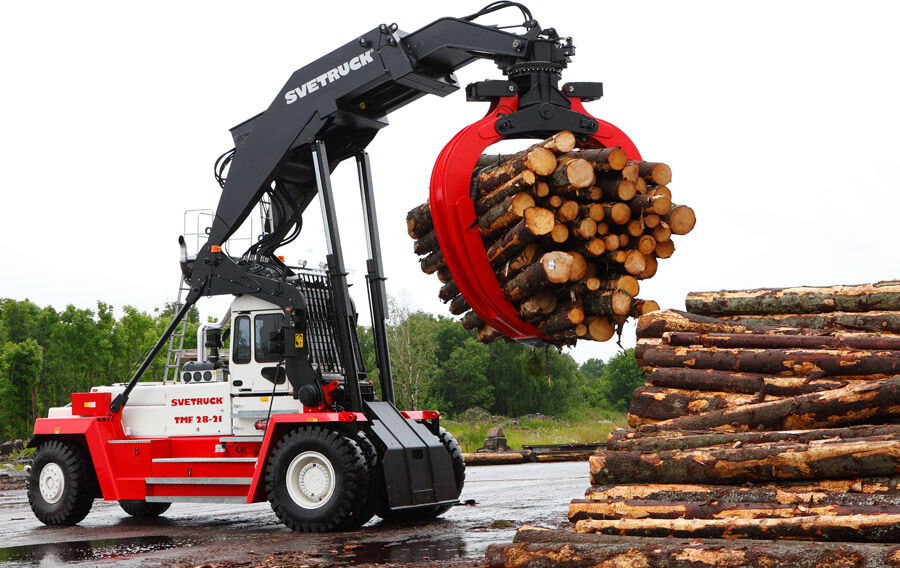 SVETRUCK Svetruck TMF 12/9 HB / 1 Owner / Elme Spreader / Wood LOG A RM - Reach stacker: picture 1 SVETRUCK Svetruck TMF 12/9 HB / 1 Owner / Elme Spreader / Wood LOG A RM - Reach stacker: picture 1