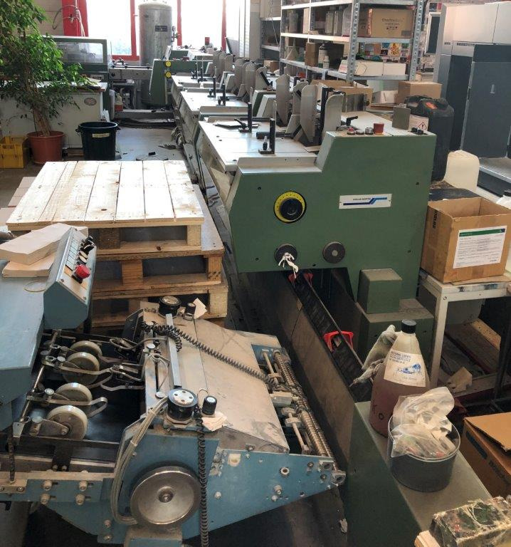 Müller Martini Presto with Pratico compensating stacker - Printing machinery: picture 1 Müller Martini Presto with Pratico compensating stacker - Printing machinery: picture 1
