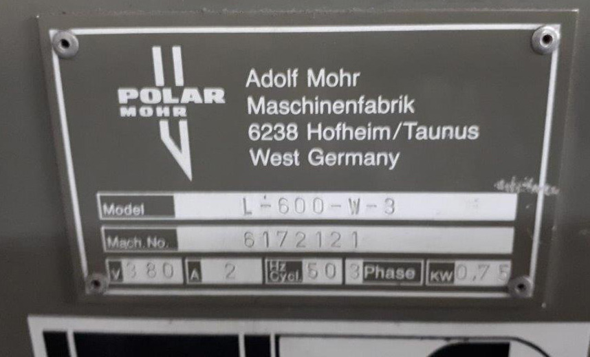 Pilelifter Polar Mohr L 600-W-3 with tub - Printing machinery: picture 2 Pilelifter Polar Mohr L 600-W-3 with tub - Printing machinery: picture 2