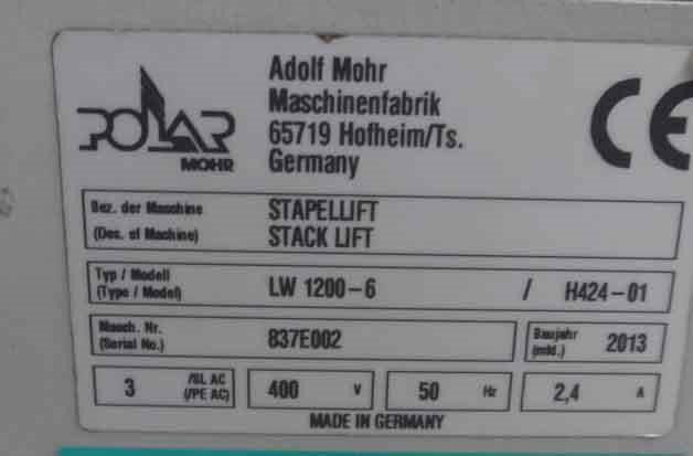 Polar LW 1200-6 stack lift - Warehouse equipment: picture 5 Polar LW 1200-6 stack lift - Warehouse equipment: picture 5