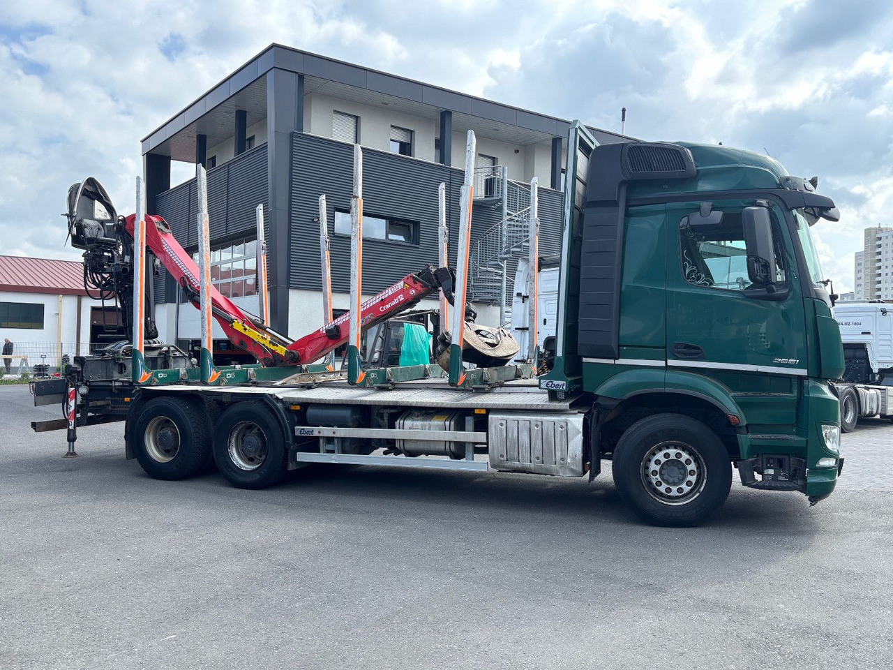 Timber truck, Crane truck Mercedes-Benz Arocs 6x4/Kran Cranab TZ 12.2: picture 7
