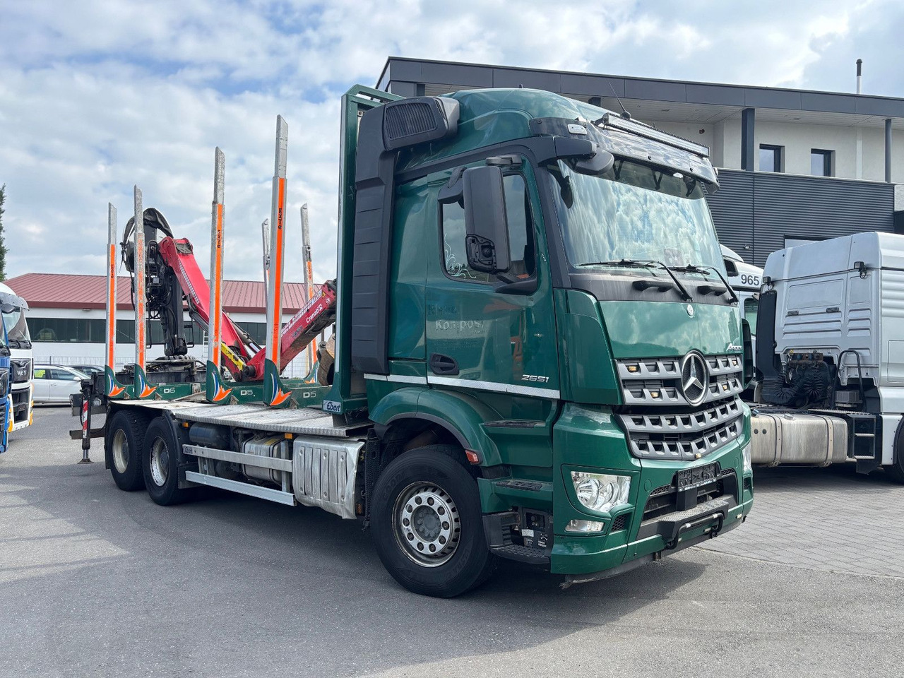 Timber truck, Crane truck Mercedes-Benz Arocs 6x4/Kran Cranab TZ 12.2: picture 6
