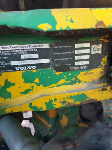 2007 Volvo A40D - Articulated dumper: picture 5 2007 Volvo A40D - Articulated dumper: picture 5