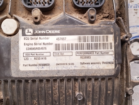 Claas Arion 500 Series A34 530 Engine Control Ecu 11478320, Re551416, R538983 - ECU for Farm tractor: picture 3 Claas Arion 500 Series A34 530 Engine Control Ecu 11478320, Re551416, R538983 - ECU for Farm tractor: picture 3