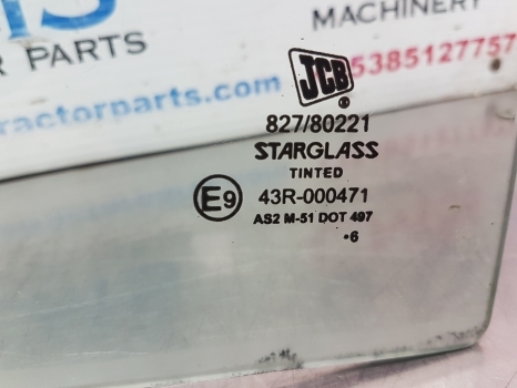 Jcb Js160, Js160l, Js160w, Js175, Js175w, Js180 Glass Door Sliding 827/80221 - Window and parts for Excavator: picture 2 Jcb Js160, Js160l, Js160w, Js175, Js175w, Js180 Glass Door Sliding 827/80221 - Window and parts for Excavator: picture 2