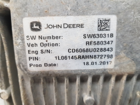 John Deere 6145r Engine Control Unit Re548097, Re580347, Sw63031b - ECU for Farm tractor: picture 2 John Deere 6145r Engine Control Unit Re548097, Re580347, Sw63031b - ECU for Farm tractor: picture 2