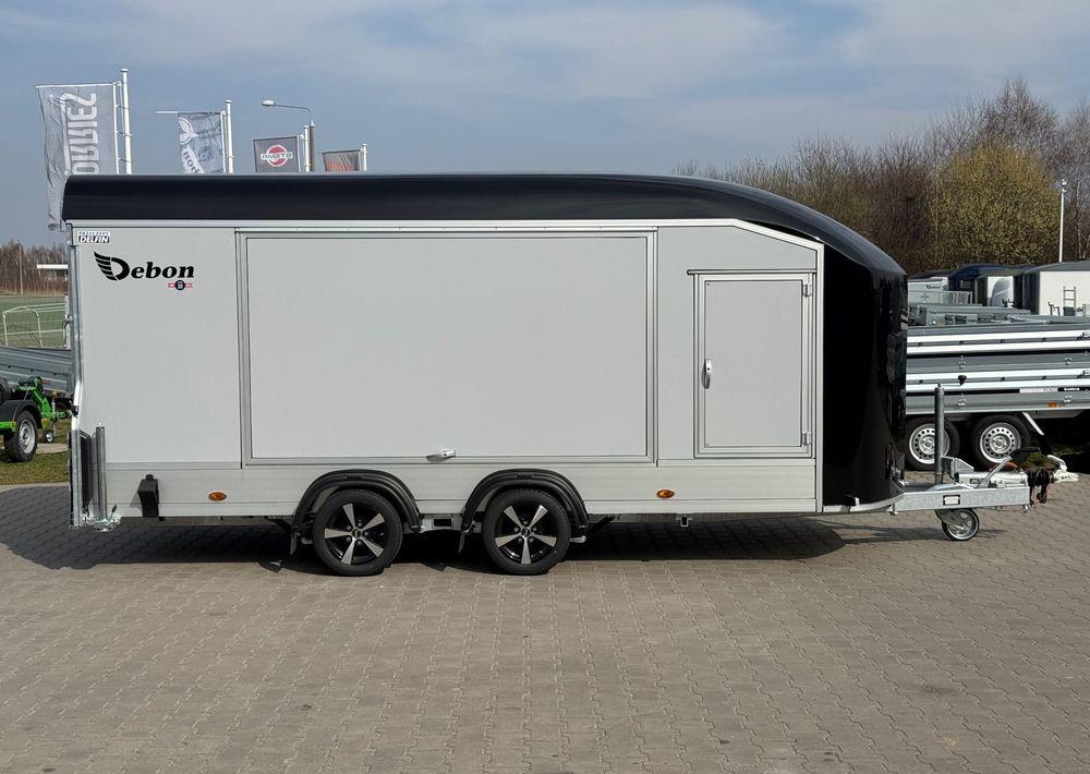 DEBON C1000 - kryta laweta | 490 x 202 cm / 3500kg / felgi ALU / wciągarka elektryczna - Autotransporter trailer: picture 3 DEBON C1000 - kryta laweta | 490 x 202 cm / 3500kg / felgi ALU / wciągarka elektryczna - Autotransporter trailer: picture 3