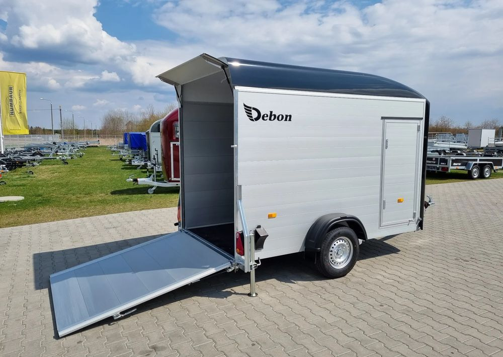 Closed box trailer DEBON C300 ALU + drzwi boczne 300x155 cm: picture 10