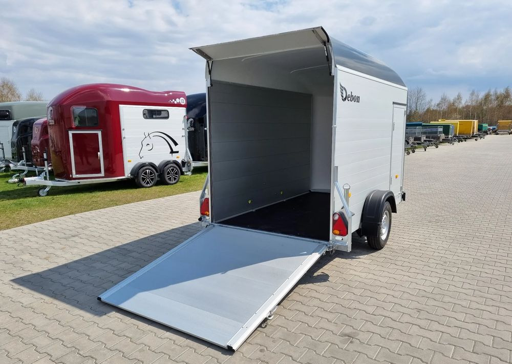 Closed box trailer DEBON C300 ALU + drzwi boczne 300x155 cm: picture 11