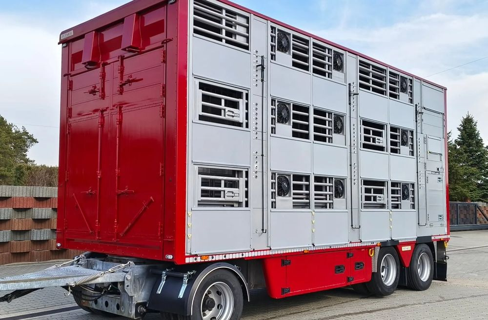 Pezzaioli RBA 32/TRZYOSIOWA PRZYCZEPA-2XBYDŁO,3X TRZODA - Livestock trailer: picture 1 Pezzaioli RBA 32/TRZYOSIOWA PRZYCZEPA-2XBYDŁO,3X TRZODA - Livestock trailer: picture 1