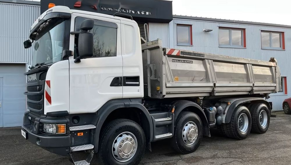 Scania G450 8x4 – Meiller 3-stronny wywrot – Bordmatik – Retarder – Euro 6 – 298.420 km - Tipper: picture 2 Scania G450 8x4 – Meiller 3-stronny wywrot – Bordmatik – Retarder – Euro 6 – 298.420 km - Tipper: picture 2