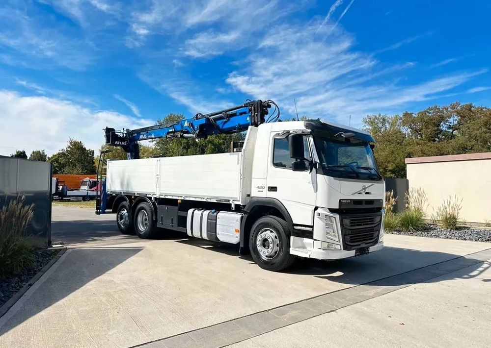 Volvo FM420 6x2 | HDS Atlas AK 186-3 z przestrzenią ładunkową | Euro6 |238 000 km - Dropside/ Flatbed truck, Crane truck: picture 1 Volvo FM420 6x2 | HDS Atlas AK 186-3 z przestrzenią ładunkową | Euro6 |238 000 km - Dropside/ Flatbed truck, Crane truck: picture 1