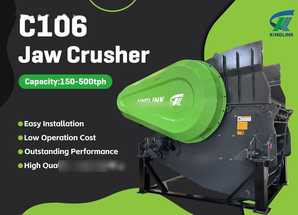 Kinglink NEW C106 Hydraulic Jaw Crusher for Hard stone - Jaw crusher: picture 1 Kinglink NEW C106 Hydraulic Jaw Crusher for Hard stone - Jaw crusher: picture 1