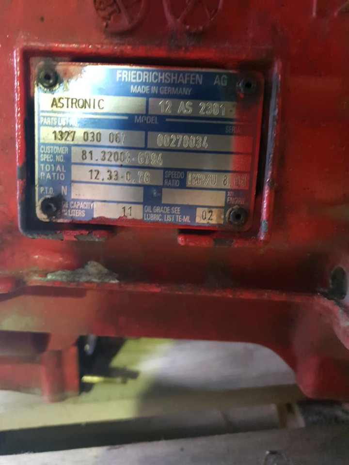 MAN ASTRONIC 12 AS 2301 WITHOUT INTARDER - Gearbox for Truck: picture 5 MAN ASTRONIC 12 AS 2301 WITHOUT INTARDER - Gearbox for Truck: picture 5