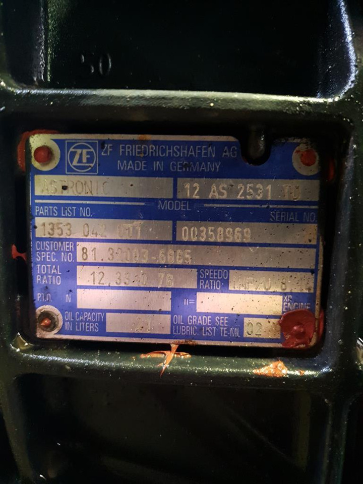 MAN ASTRONIC 12 AS 2531TO WITH POSITION FOR INTARDER - Gearbox for Truck: picture 5 MAN ASTRONIC 12 AS 2531TO WITH POSITION FOR INTARDER - Gearbox for Truck: picture 5