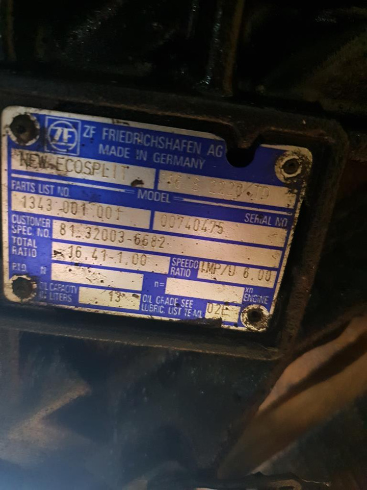 MAN TGA ZF 16 S 2220 TD WITH HYDRAULIC LEVER 1-1 WITHOUT INTARDER - Gearbox for Truck: picture 5 MAN TGA ZF 16 S 2220 TD WITH HYDRAULIC LEVER 1-1 WITHOUT INTARDER - Gearbox for Truck: picture 5