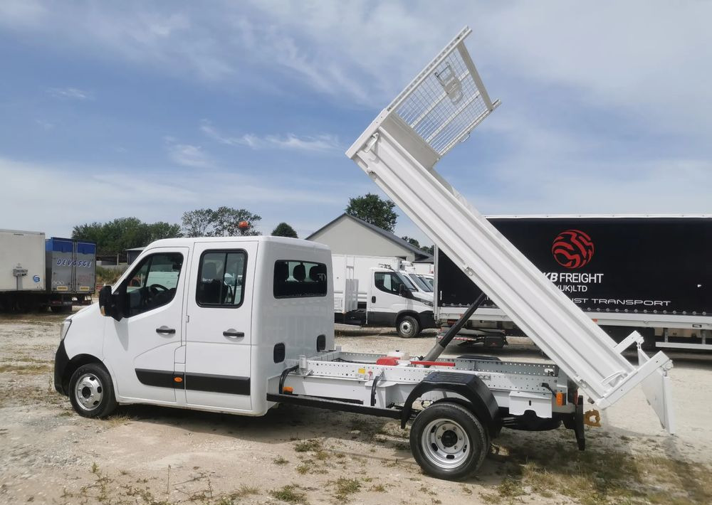 Tipper van Renault Master 2.3dCi-130KM Brygadówka wywrotka 48.800km przebieg kiper doka Dubel klimatyzacja: picture 7
