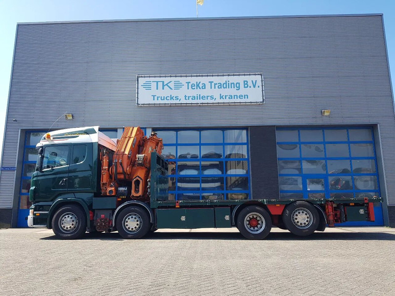 Scania R420 8x2 HIAB 800E-7 Hipro 80 ton/meter Winch Retarder - Dropside/ Flatbed truck, Crane truck: picture 5 Scania R420 8x2 HIAB 800E-7 Hipro 80 ton/meter Winch Retarder - Dropside/ Flatbed truck, Crane truck: picture 5
