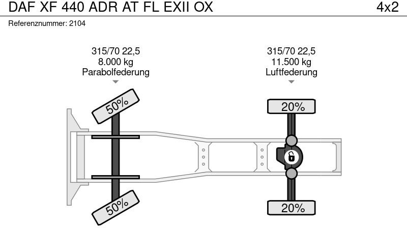 Tractor unit DAF XF 440 ADR AT FL EXII OX: picture 19 Tractor unit DAF XF 440 ADR AT FL EXII OX: picture 19