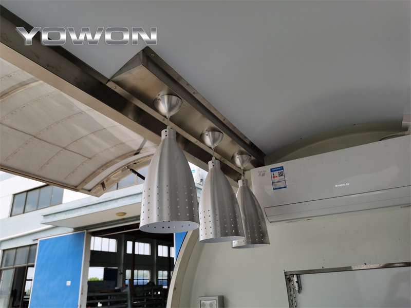 Vending trailer for transportation of food YOWON Fully customized food vending cart mobile street fast food trailer: picture 19