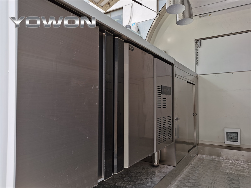 Vending trailer for transportation of food YOWON Fully customized food vending cart mobile street fast food trailer: picture 14