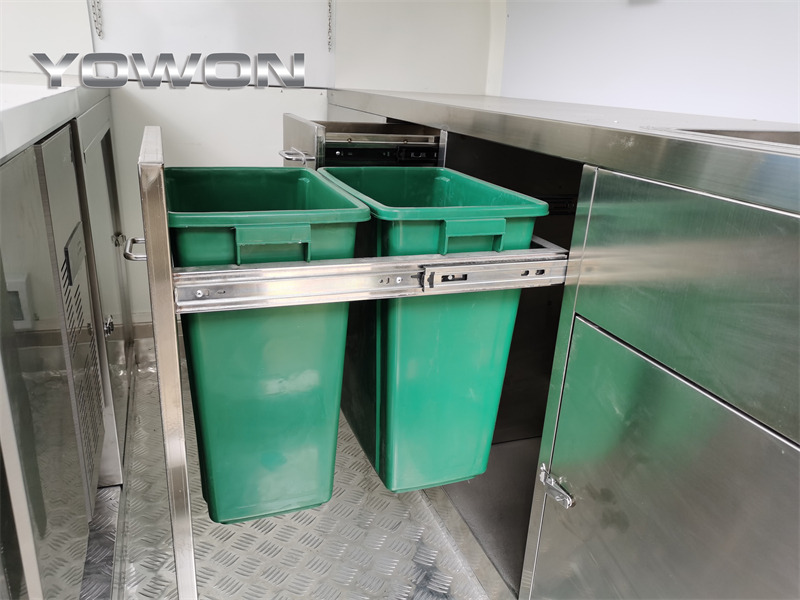 Vending trailer for transportation of food YOWON Fully customized food vending cart mobile street fast food trailer: picture 18