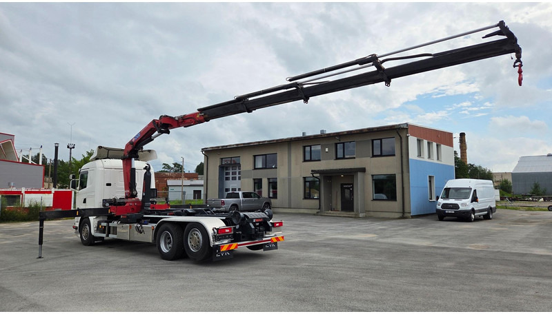 Scania G450 6X2*4 HMF 2120 crane 700 hours - Hook lift truck, Crane truck: picture 4 Scania G450 6X2*4 HMF 2120 crane 700 hours - Hook lift truck, Crane truck: picture 4
