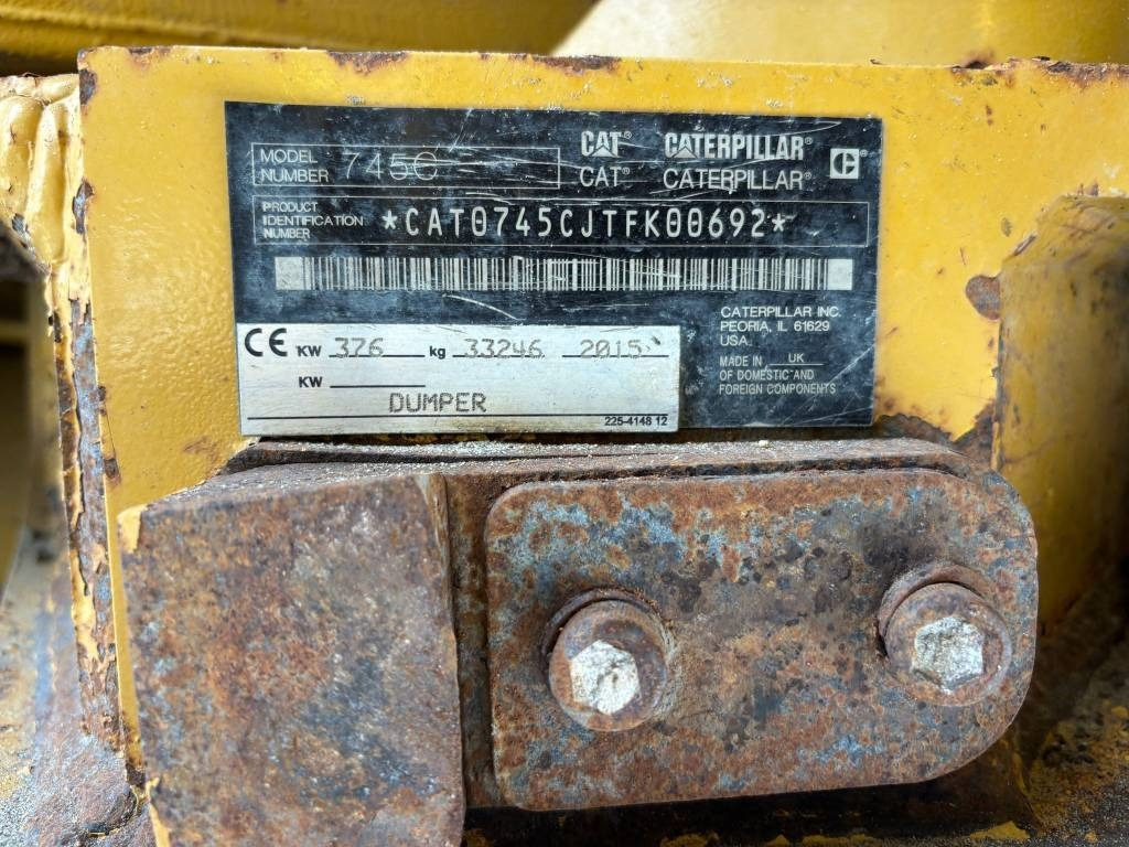 Articulated dumper CAT 745 C: picture 9