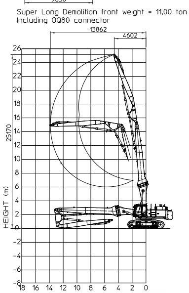 Hitachi ZX 470 LCD - 3 (25m high reach demolition)  - Demolition excavator: picture 2 Hitachi ZX 470 LCD - 3 (25m high reach demolition)  - Demolition excavator: picture 2