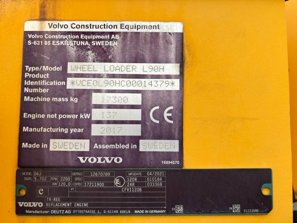 Volvo L 90 H (Under Preparation)  - Wheel loader: picture 3 Volvo L 90 H (Under Preparation)  - Wheel loader: picture 3