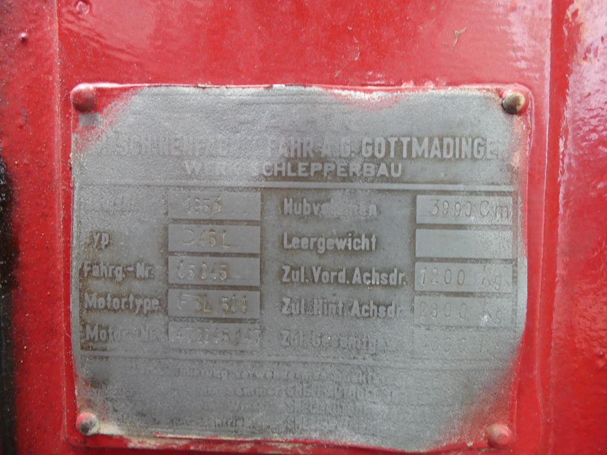 Farm tractor Fahr D45L: picture 39