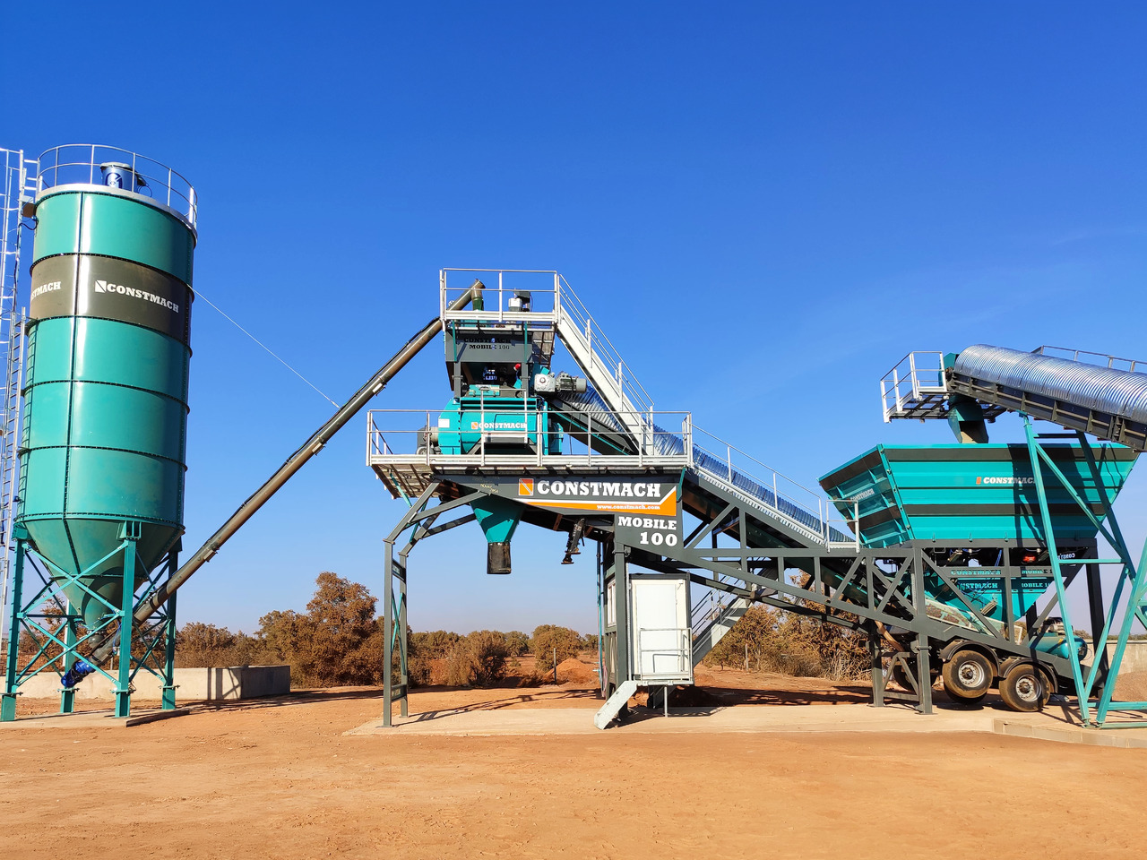 Constmach 100 m³/h Mobile Concrete Batching Plant - Concrete plant: picture 1 Constmach 100 m³/h Mobile Concrete Batching Plant - Concrete plant: picture 1