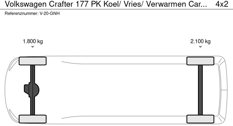Refrigerated van Volkswagen Crafter 177 PK Koel/ Vries/ Verwarmen Carrier xarios 350 met nachtaansluiting BPM vrij.: picture 20
