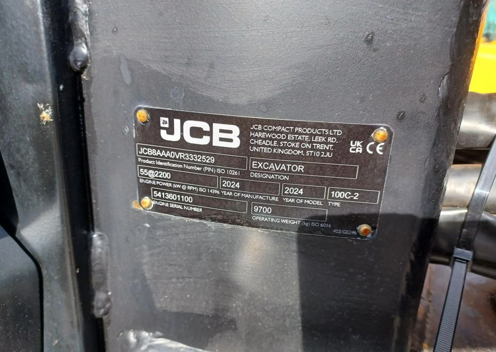 JCB Minikoparka gąsienicowa 100C-2 - Crawler excavator: picture 3 JCB Minikoparka gąsienicowa 100C-2 - Crawler excavator: picture 3