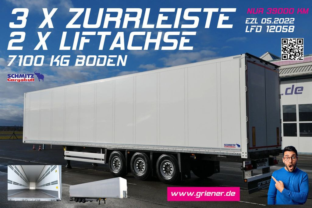 Schmitz Cargobull SKO 24/ 3 x ZURRLEISTE / LED/ LIFT 39 tsd km - Closed box semi-trailer: picture 1 Schmitz Cargobull SKO 24/ 3 x ZURRLEISTE / LED/ LIFT 39 tsd km - Closed box semi-trailer: picture 1